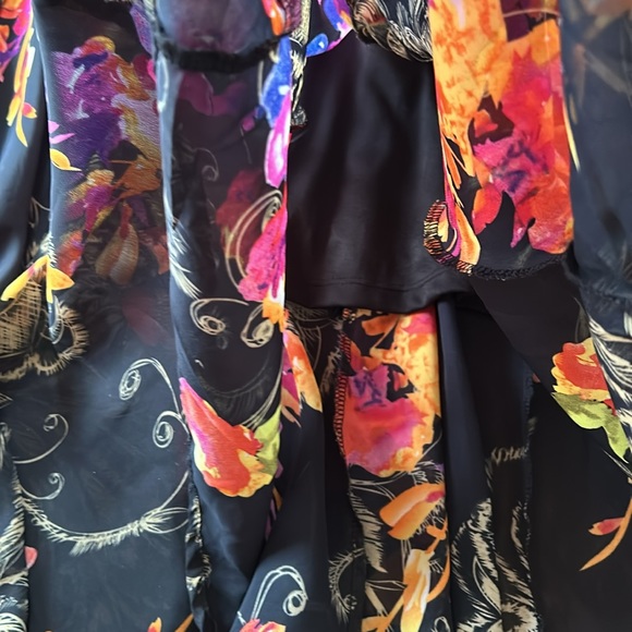 LAPIS💫Women's Black Floral Print Maxi Skirt - Picture 9 of 12